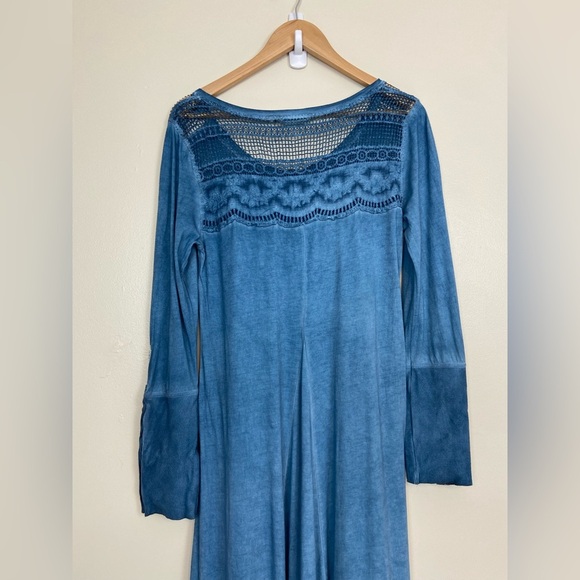 Soft Surroundings AVA Maxi Size Medium Dress Beaded EMBROIDERED Crochet Boho - Picture 15 of 15
